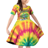 Tie-Dye Skeleton Surfing Lithuania Family Matching Off Shoulder Short Dress and Hawaiian Shirt It’s 5 O’Clock Somewhere - Wonder Print Shop