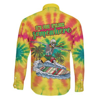 Tie-Dye Skeleton Surfing Lithuania Family Matching Off Shoulder Short Dress and Hawaiian Shirt It’s 5 O’Clock Somewhere - Wonder Print Shop