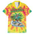 Tie-Dye Skeleton Surfing Lithuania Family Matching Summer Maxi Dress and Hawaiian Shirt It’s 5 O’Clock Somewhere - Wonder Print Shop