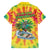 Tie-Dye Skeleton Surfing Lithuania Family Matching Summer Maxi Dress and Hawaiian Shirt It’s 5 O’Clock Somewhere - Wonder Print Shop