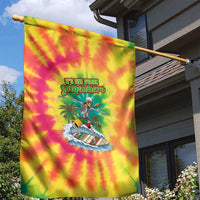 Tie-Dye Skeleton Surfing Lithuania Garden Flag It’s 5 O’Clock Somewhere - Wonder Print Shop