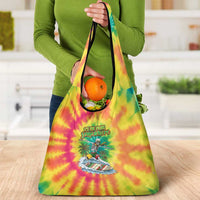 Tie-Dye Skeleton Surfing Lithuania Grocery Bag It’s 5 O’Clock Somewhere - Wonder Print Shop