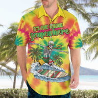 Tie-Dye Skeleton Surfing Lithuania Hawaiian Shirt It’s 5 O’Clock Somewhere - Wonder Print Shop