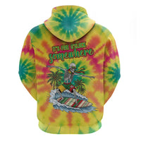 Tie-Dye Skeleton Surfing Lithuania Hoodie It’s 5 O’Clock Somewhere - Wonder Print Shop