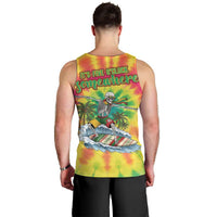 Tie-Dye Skeleton Surfing Lithuania Men Tank Top It’s 5 O’Clock Somewhere - Wonder Print Shop