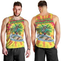 Tie-Dye Skeleton Surfing Lithuania Men Tank Top It’s 5 O’Clock Somewhere - Wonder Print Shop