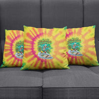Tie-Dye Skeleton Surfing Lithuania Pillow Cover It’s 5 O’Clock Somewhere - Wonder Print Shop