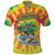 Tie-Dye Skeleton Surfing Lithuania Polo Shirt It’s 5 O’Clock Somewhere - Wonder Print Shop