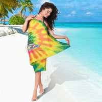 Tie-Dye Skeleton Surfing Lithuania Sarong It’s 5 O’Clock Somewhere - Wonder Print Shop