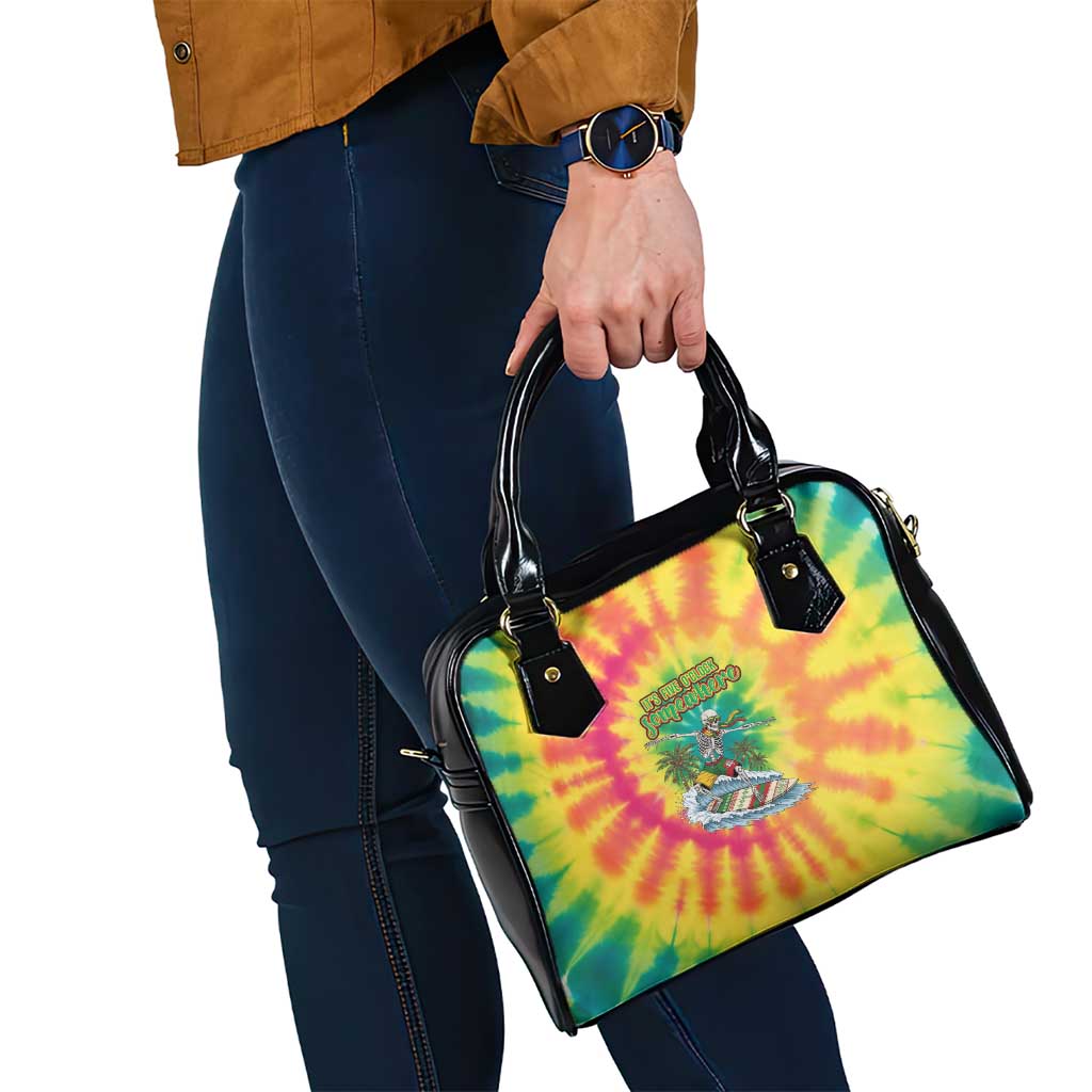 Tie-Dye Skeleton Surfing Lithuania Shoulder Handbag It’s 5 O’Clock Somewhere - Wonder Print Shop