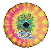 Tie-Dye Skeleton Surfing Lithuania Spare Tire Cover It’s 5 O’Clock Somewhere - Wonder Print Shop