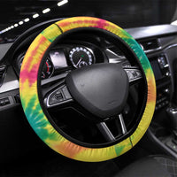 Tie-Dye Skeleton Surfing Lithuania Steering Wheel Cover It’s 5 O’Clock Somewhere - Wonder Print Shop
