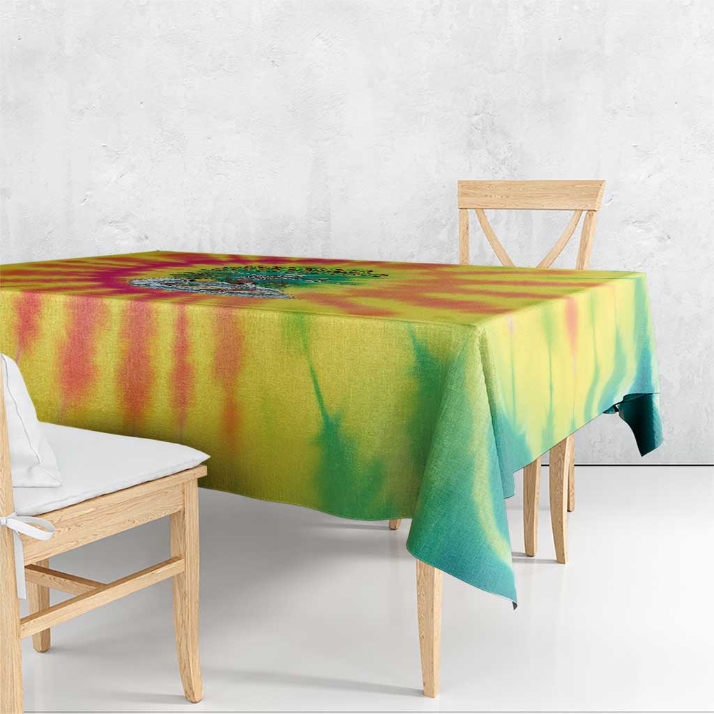 Tie-Dye Skeleton Surfing Lithuania Tablecloth It’s 5 O’Clock Somewhere - Wonder Print Shop