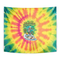 Tie-Dye Skeleton Surfing Lithuania Tapestry It’s 5 O’Clock Somewhere - Wonder Print Shop