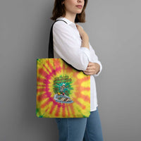 Tie-Dye Skeleton Surfing Lithuania Tote Bag It’s 5 O’Clock Somewhere - Wonder Print Shop