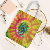 Tie-Dye Skeleton Surfing Lithuania Tote Bag It’s 5 O’Clock Somewhere - Wonder Print Shop