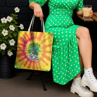Tie-Dye Skeleton Surfing Lithuania Tote Bag It’s 5 O’Clock Somewhere - Wonder Print Shop