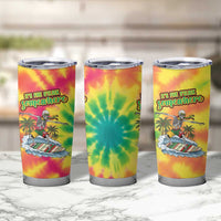 Tie-Dye Skeleton Surfing Lithuania Tumbler Cup It’s 5 O’Clock Somewhere - Wonder Print Shop