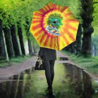 Tie-Dye Skeleton Surfing Lithuania Umbrella It’s 5 O’Clock Somewhere - Wonder Print Shop