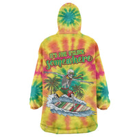 Tie-Dye Skeleton Surfing Lithuania Wearable Blanket Hoodie It’s 5 O’Clock Somewhere - Wonder Print Shop