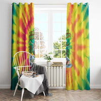 Tie-Dye Skeleton Surfing Lithuania Window Curtain It’s 5 O’Clock Somewhere - Wonder Print Shop