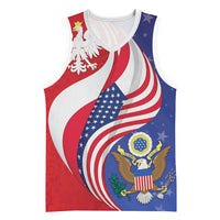 Poland American Heritage Month Basketball Jersey Polish and American National Symbols