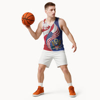 Poland American Heritage Month Basketball Jersey Polish and American National Symbols