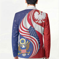 Poland American Heritage Month Blazer Polish and American National Symbols