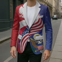 Poland American Heritage Month Blazer Polish and American National Symbols