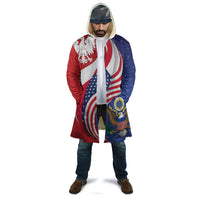 Poland American Heritage Month Cloak Polish and American National Symbols