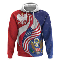 Poland American Heritage Month Hoodie Polish and American National Symbols