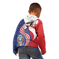 Poland American Heritage Month Kid Hoodie Polish and American National Symbols