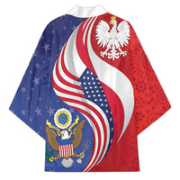 Poland American Heritage Month Kimono Polish and American National Symbols