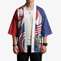 Poland American Heritage Month Kimono Polish and American National Symbols