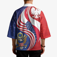 Poland American Heritage Month Kimono Polish and American National Symbols