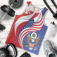 Poland American Heritage Month Men Tank Top Polish and American National Symbols