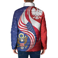 Poland American Heritage Month Padded Jacket Polish and American National Symbols