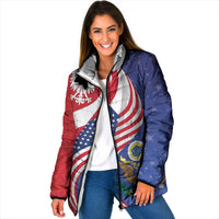 Poland American Heritage Month Padded Jacket Polish and American National Symbols