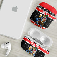 Personalized German T-Rex Christmas AirPods Case Funny Beer Dinosaur Xmas - Wonder Print Shop