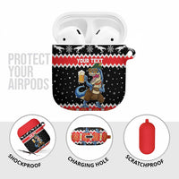 Personalized German T-Rex Christmas AirPods Case Funny Beer Dinosaur Xmas - Wonder Print Shop