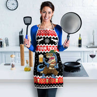 Personalized German T-Rex Christmas Apron Funny Beer Dinosaur Xmas - Wonder Print Shop