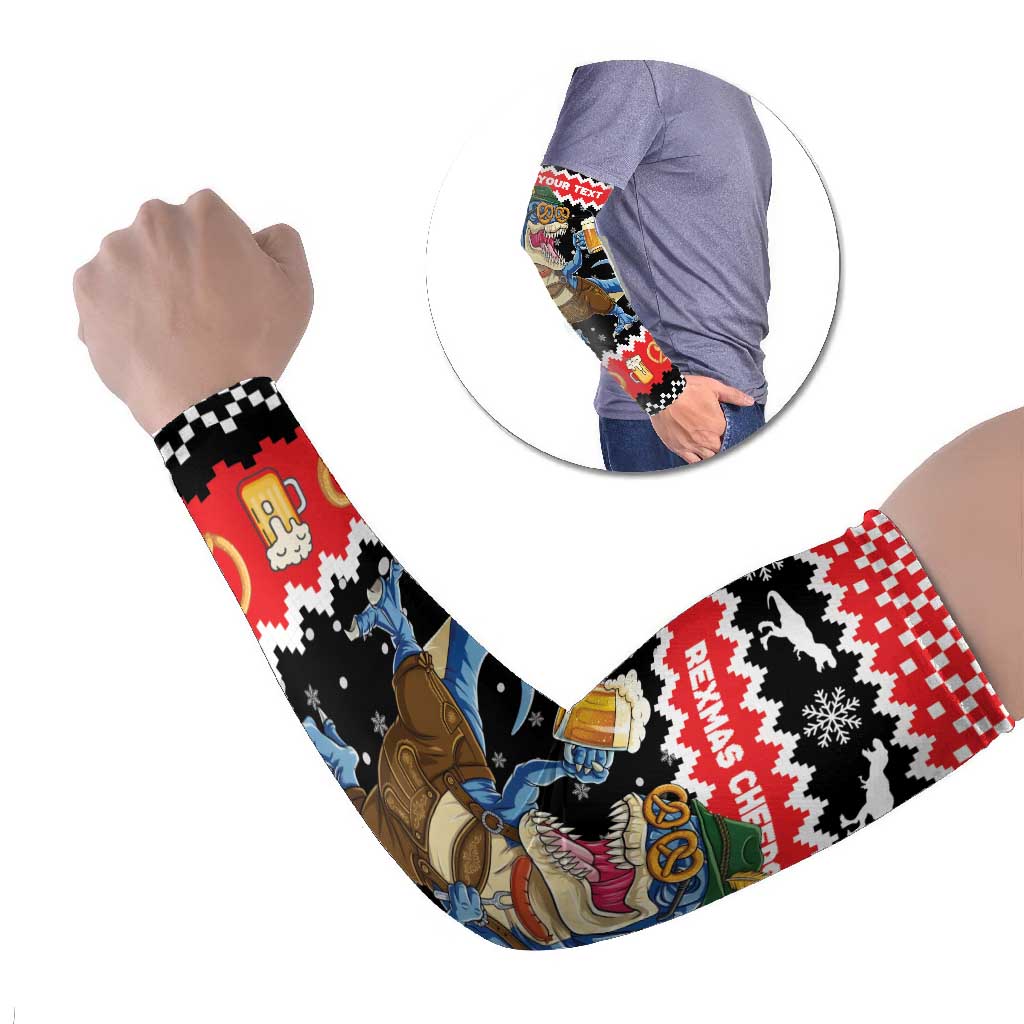 Personalized German T-Rex Christmas Arm Sleeves Funny Beer Dinosaur Xmas - Wonder Print Shop