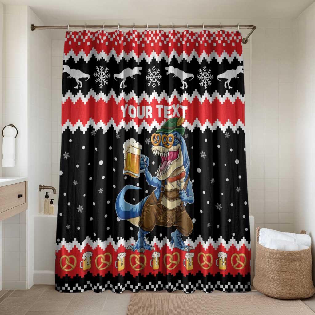 Personalized German T-Rex Christmas Bathroom Set Funny Beer Dinosaur Xmas - Wonder Print Shop