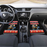 Personalized German T-Rex Christmas Car Mats Funny Beer Dinosaur Xmas - Wonder Print Shop