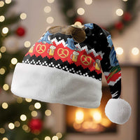 Personalized German T-Rex Christmas Santa Hat Funny Beer Dinosaur Xmas - Wonder Print Shop