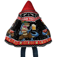 Personalized German T-Rex Christmas Cloak Funny Beer Dinosaur Xmas - Wonder Print Shop