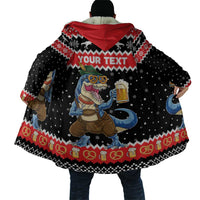 Personalized German T-Rex Christmas Cloak Funny Beer Dinosaur Xmas - Wonder Print Shop