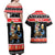 Personalized German T-Rex Christmas Couples Matching Off Shoulder Maxi Dress and Hawaiian Shirt Funny Beer Dinosaur Xmas - Wonder Print Shop