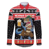 Personalized German T-Rex Christmas Family Matching Tank Maxi Dress and Hawaiian Shirt Funny Beer Dinosaur Xmas - Wonder Print Shop
