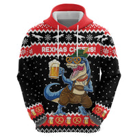 Personalized German T-Rex Christmas Hoodie Funny Beer Dinosaur Xmas - Wonder Print Shop